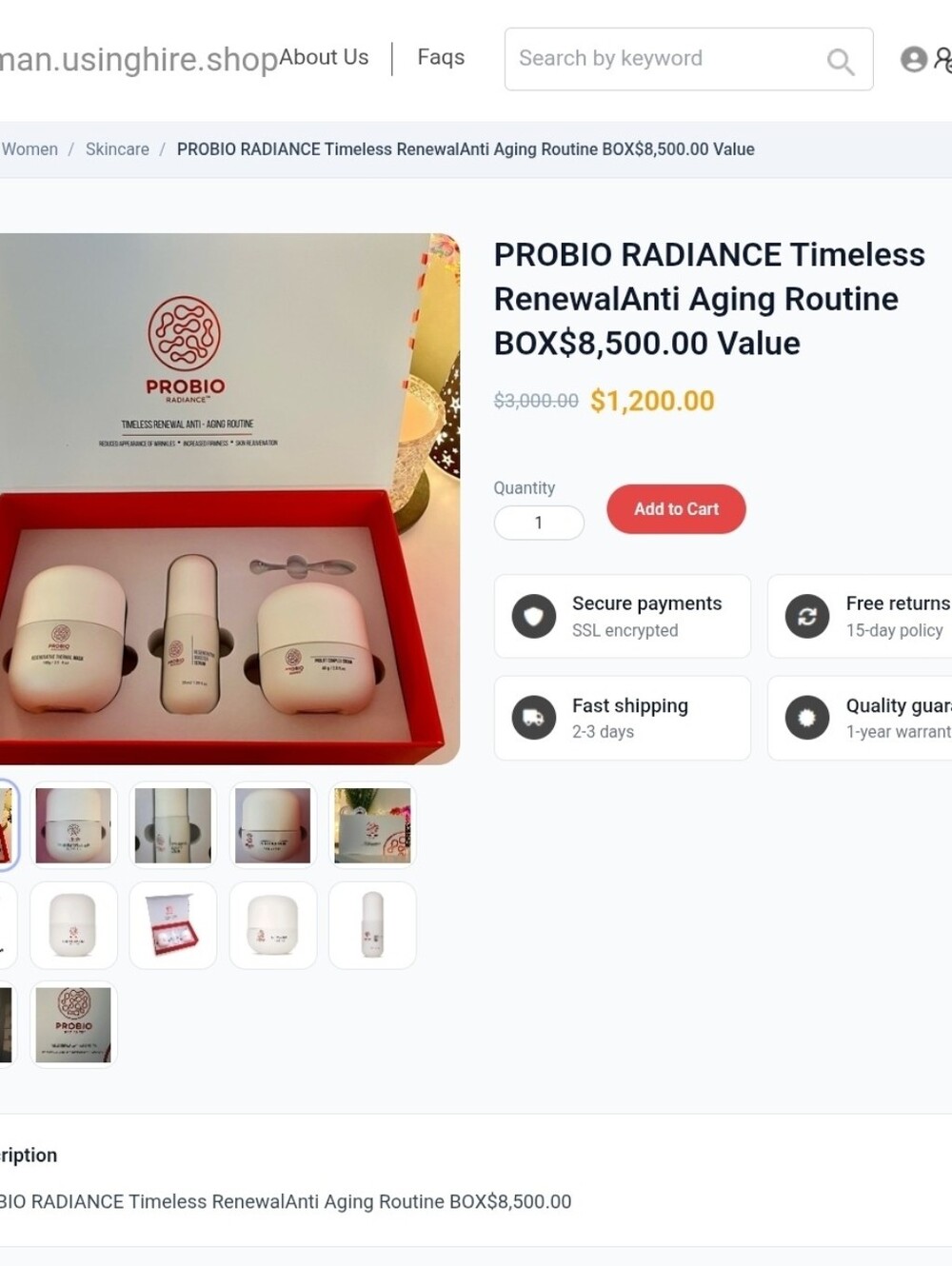 PROBIO RADIANCE TIMELESS RENEWAL ANTI-AGING ROUTINE NIB - Picture 7 of 11